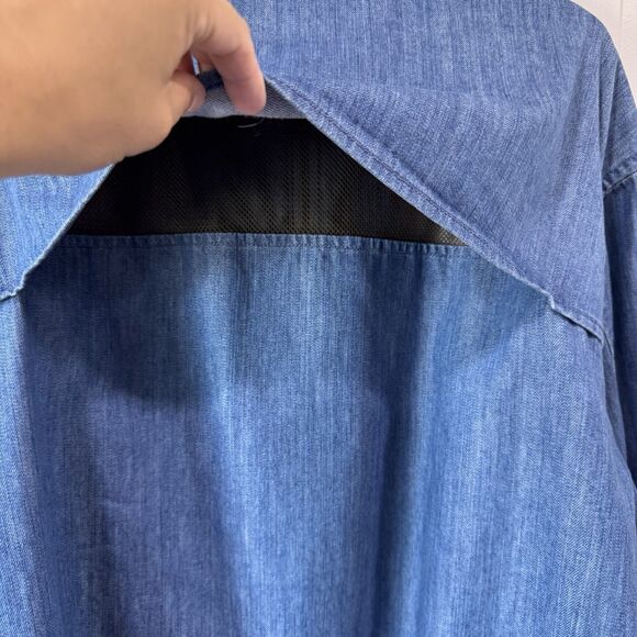 Todd Snyder Easy Going Release Denim Club Jacket Men’s XXL Zipper Bomber Blue - Picture 9 of 15